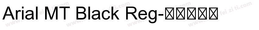 Arial MT Black Reg字体转换